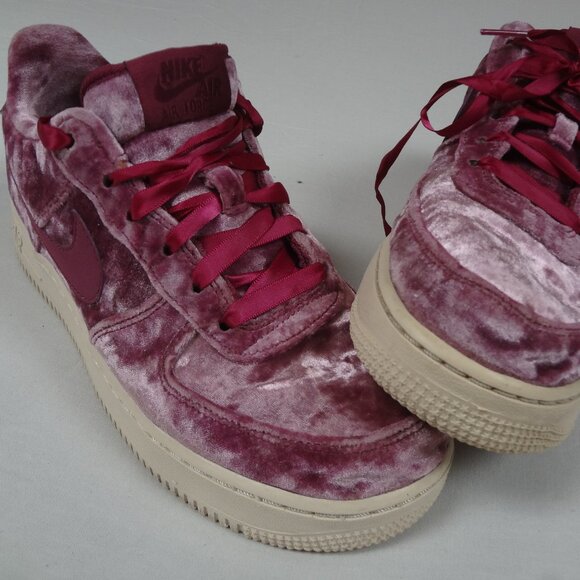 Nike Air Force Low Crushed Velvet (GS) PURPLE YOUTH GIRLS